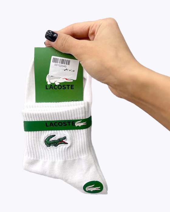 جوراب نیم ساق نخی زنانه LACOSTE